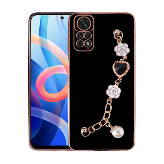Xiaomi Redmi Note 12 Pro 4G Kılıf El Tutamaçlı Kamera Korumalı Zore Taka Silikon Kapak Siyah