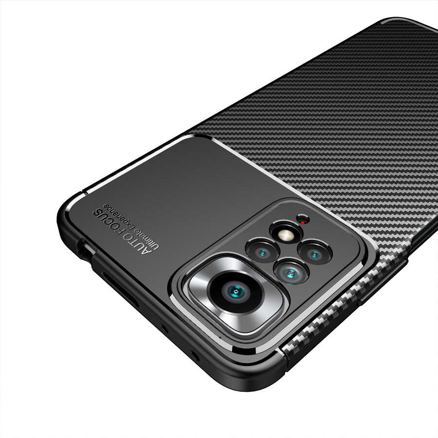 Xiaomi Redmi Note 12 Pro 4G Kılıf Zore Negro Silikon Kapak Siyah