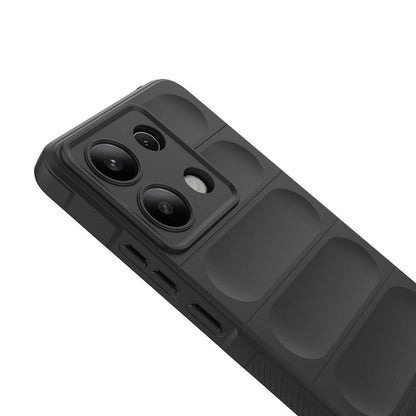 Xiaomi Redmi Note 13 4G Kılıf Esnek TPU Oyuklu Arka Yüzey Tasarımlı Zore Etnik Silikon Kapak Lacivert