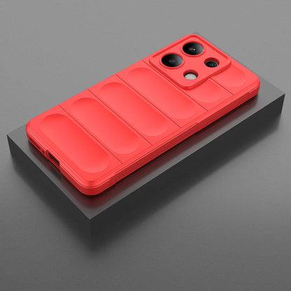 Xiaomi Redmi Note 13 4G Kılıf Esnek TPU Oyuklu Arka Yüzey Tasarımlı Zore Etnik Silikon Kapak Siyah