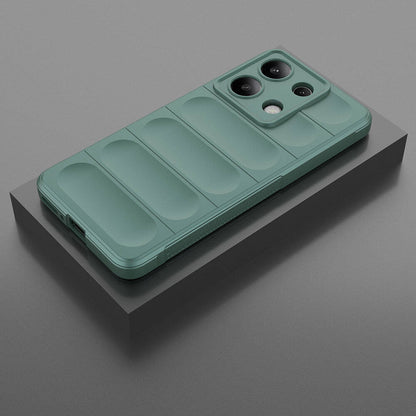 Xiaomi Redmi Note 13 4G Kılıf Esnek TPU Oyuklu Arka Yüzey Tasarımlı Zore Etnik Silikon Kapak Siyah