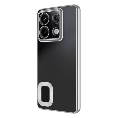 Xiaomi Redmi Note 13 4G Kılıf Kamera Korumalı Logo Gösteren Zore Omega Kapak Rose Gold