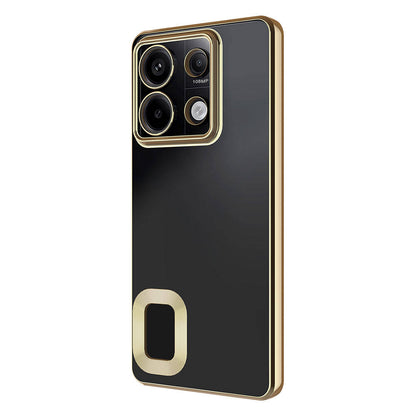 Xiaomi Redmi Note 13 4G Kılıf Kamera Korumalı Logo Gösteren Zore Omega Kapak Derin Mor
