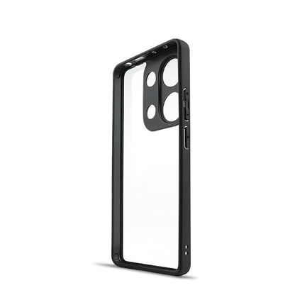 Xiaomi Redmi Note 13 Pro 4G Kılıf Kamera Korumalı Şeffaf Arka Yüzey Zore New Roll Kapak Siyah