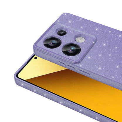 Xiaomi Redmi Note 13 Pro 4G Kılıf Kamera Korumalı Simli Lüks Zore Koton Kapak Siyah