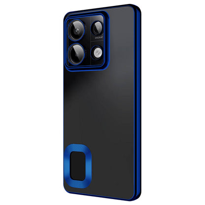 Xiaomi Redmi Note 13 Pro 5G Kılıf Kamera Korumalı Logo Gösteren Zore Omega Kapak Derin Mor
