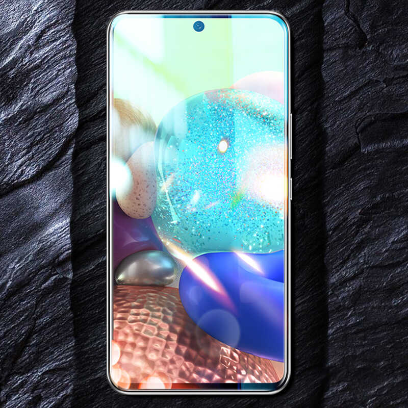 Xiaomi Redmi Note 13 Pro 5G Zore Kenarları Kırılmaya Dayanıklı Cam Ekran Koruyucu Siyah