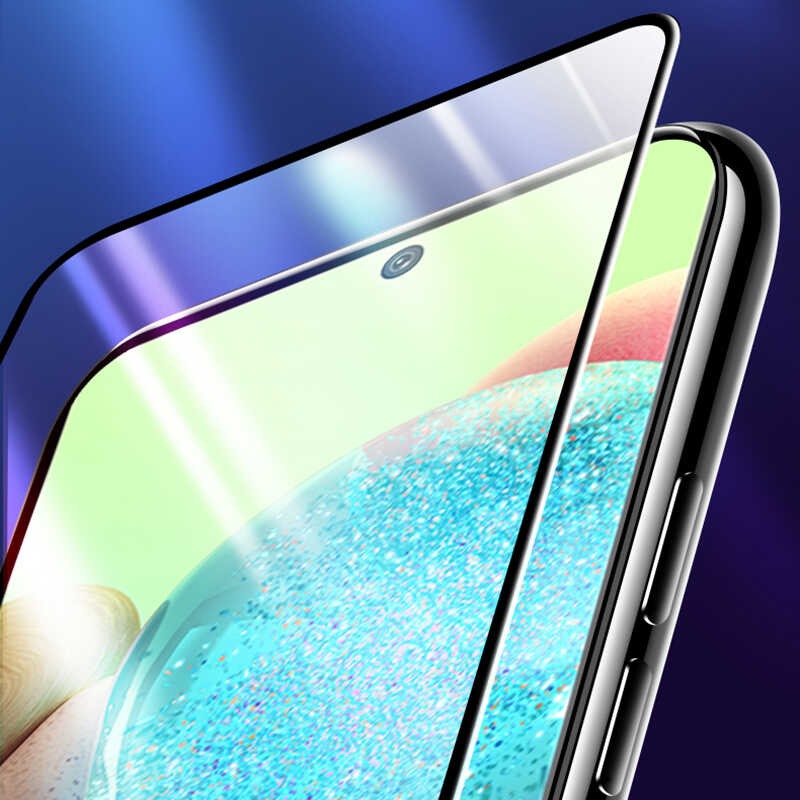 Xiaomi Redmi Note 13 Pro 5G Zore Kenarları Kırılmaya Dayanıklı Cam Ekran Koruyucu Siyah