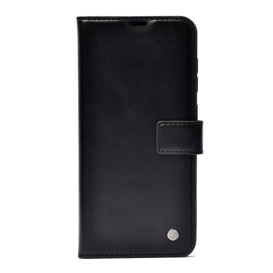 Xiaomi Redmi Note 14 Kılıf Zore Kar Deluxe Kapaklı Kılıf Siyah