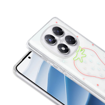 Xiaomi Redmi Note 14 Pro 4G Kılıf Şeffaf Figürlü Zore Folk Sert Kapak Kalp