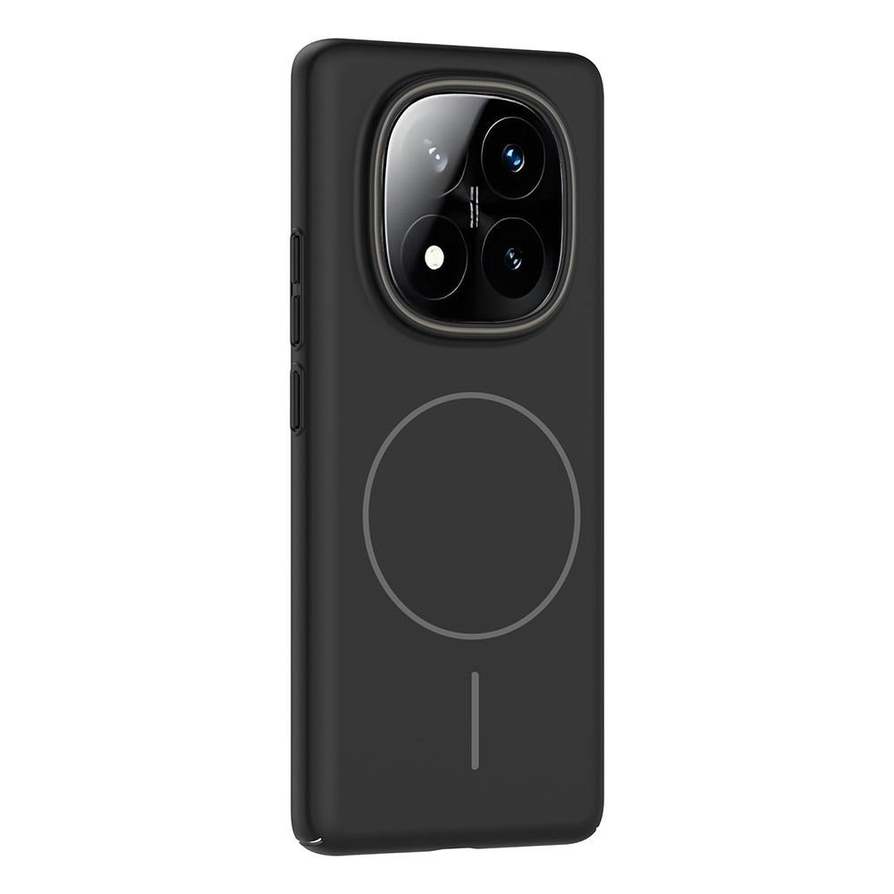 Xiaomi Redmi Note 14 Pro Plus Kılıf Magsafe Şarj Özellikli Zore Ruby Sert Kapak Gri