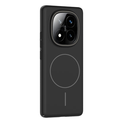 Xiaomi Redmi Note 14 Pro Plus Kılıf Magsafe Şarj Özellikli Zore Ruby Sert Kapak Gri