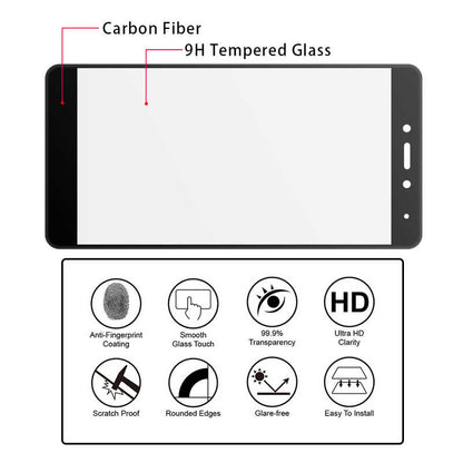 Xiaomi Redmi Note 4 Zore Ekranı Tam Kaplayan Düz Cam Koruyucu Siyah