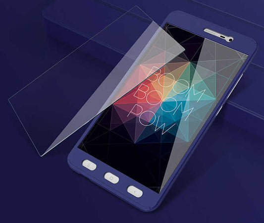Xiaomi Redmi Note 4X Kılıf Zore 360 3 Parçalı Rubber Kapak Lacivert