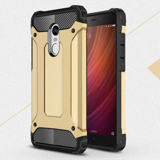 Xiaomi Redmi Note 4X Kılıf Zore Crash Silikon Kapak Gold