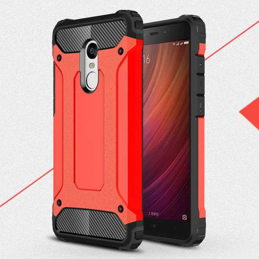 Xiaomi Redmi Note 4X Kılıf Zore Crash Silikon Kapak Kırmızı