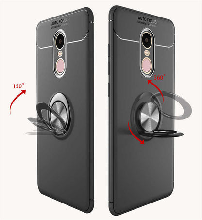 Xiaomi Redmi Note 4X Kılıf Zore Ravel Silikon Kapak Siyah-Mavi
