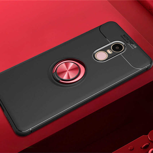 Xiaomi Redmi Note 4X Kılıf Zore Ravel Silikon Kapak Siyah-Kırmızı