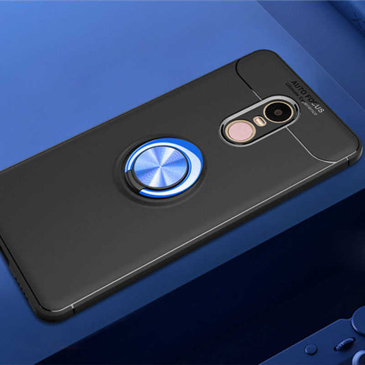 Xiaomi Redmi Note 4X Kılıf Zore Ravel Silikon Kapak Siyah-Mavi