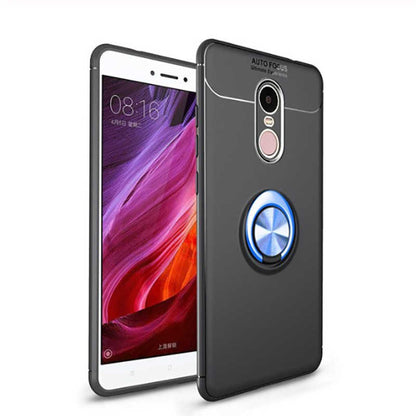 Xiaomi Redmi Note 4X Kılıf Zore Ravel Silikon Kapak Siyah-Mavi