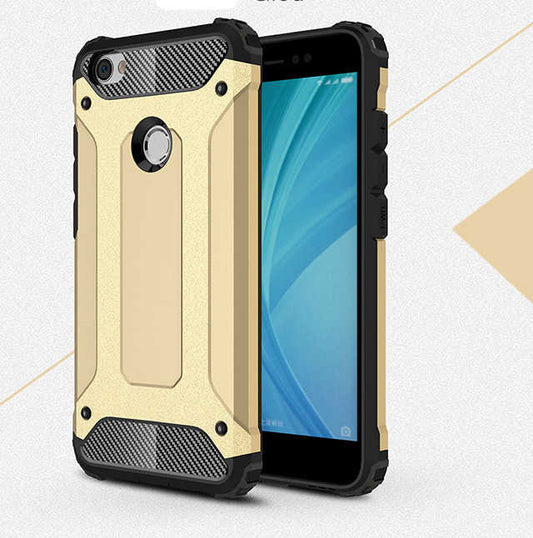 Xiaomi Redmi Note 5A Kılıf Zore Crash Silikon Kapak Gold