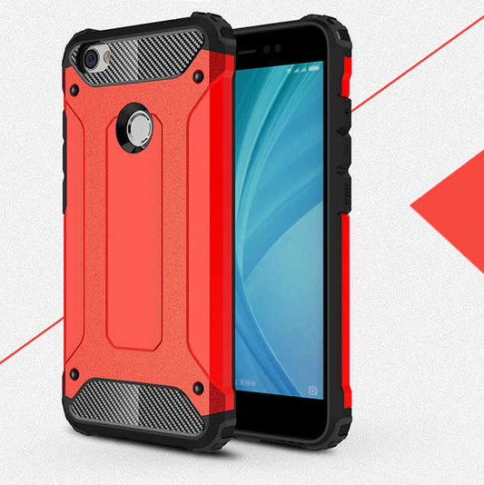 Xiaomi Redmi Note 5A Kılıf Zore Crash Silikon Kapak Kırmızı