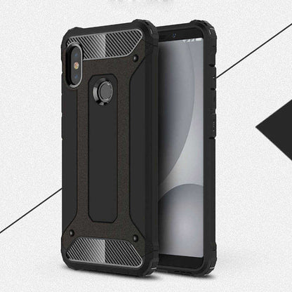 Xiaomi Redmi Note 6 Pro Kılıf Zore Crash Silikon Kapak Siyah