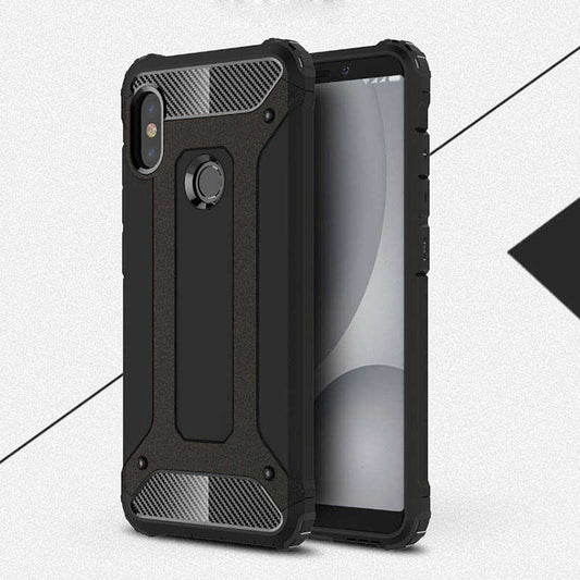 Xiaomi Redmi Note 6 Pro Kılıf Zore Crash Silikon Kapak Siyah