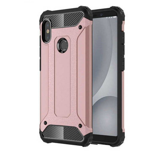 Xiaomi Redmi Note 6 Pro Kılıf Zore Crash Silikon Kapak Rose Gold