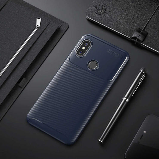 Xiaomi Redmi Note 6 Pro Kılıf Zore Negro Silikon Kapak Lacivert