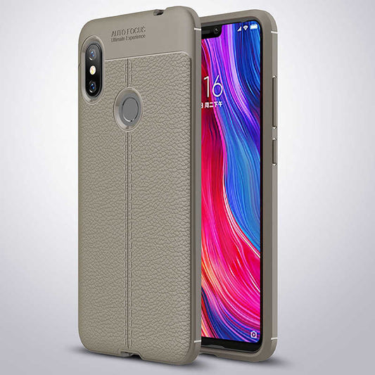 Xiaomi Redmi Note 6 Pro Kılıf Zore Niss Silikon Kapak Gri