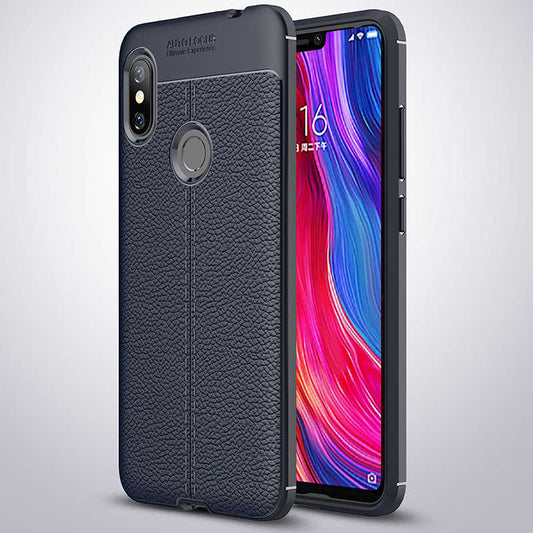Xiaomi Redmi Note 6 Pro Kılıf Zore Niss Silikon Kapak Lacivert