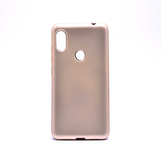 Xiaomi Redmi Note 6 Pro Kılıf Zore Premier Silikon Kapak Gold