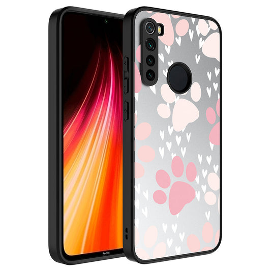 Xiaomi Redmi Note 8 Kılıf Aynalı Desenli Kamera Korumalı Parlak Zore Mirror Kapak Pati