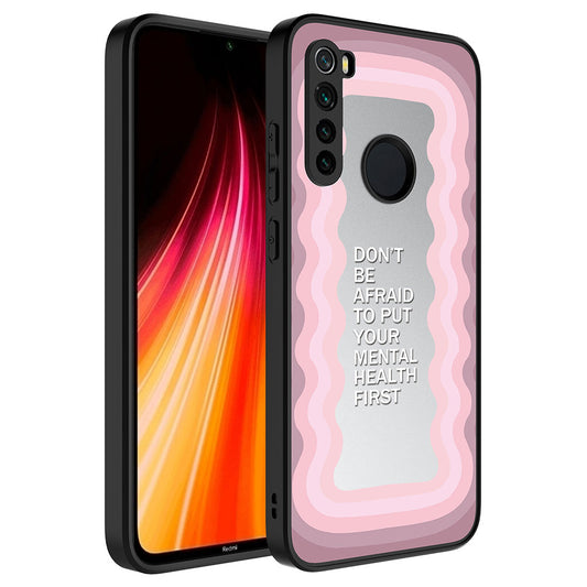 Xiaomi Redmi Note 8 Kılıf Aynalı Desenli Kamera Korumalı Parlak Zore Mirror Kapak Ayna