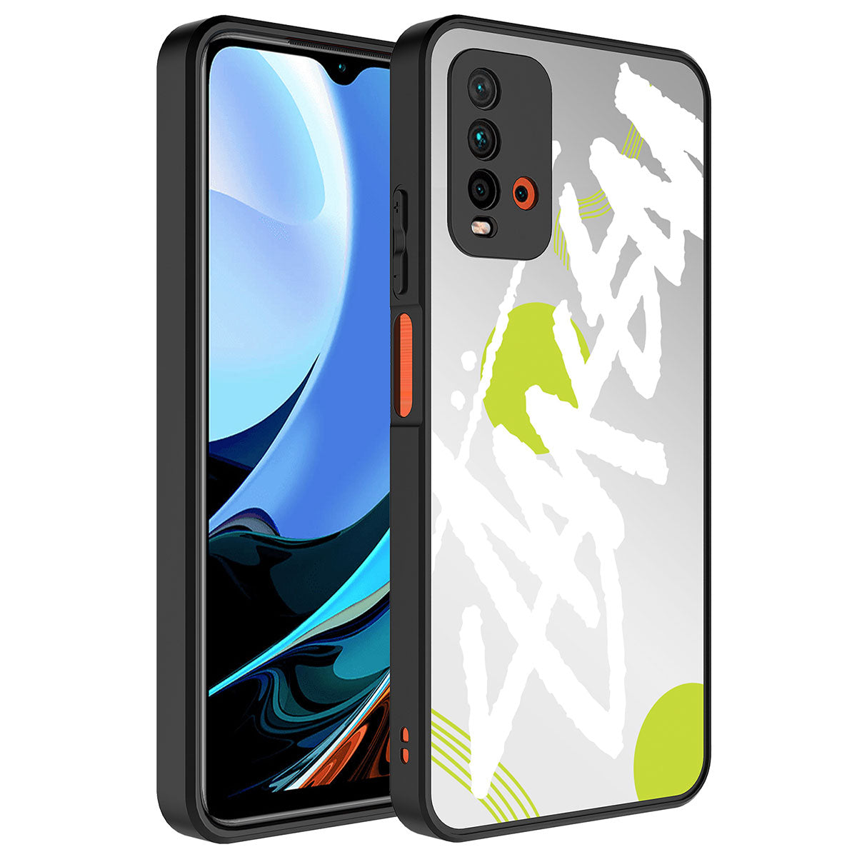 Xiaomi Redmi Note 9 4G Kılıf Aynalı Desenli Kamera Korumalı Parlak Zore Mirror Kapak Yazı