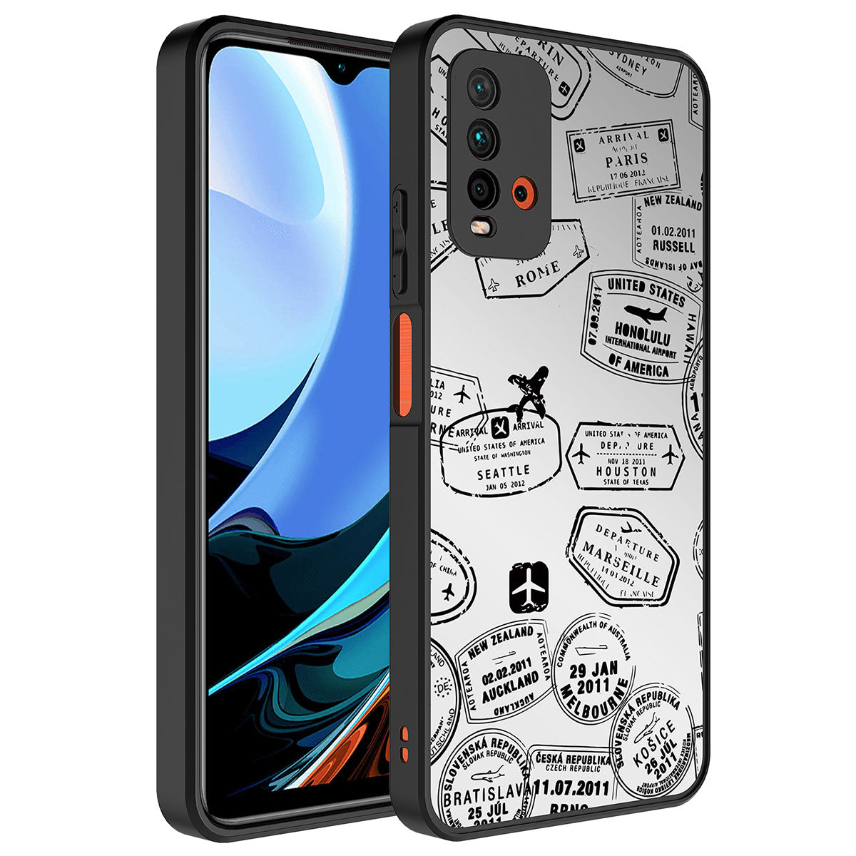Xiaomi Redmi Note 9 4G Kılıf Aynalı Desenli Kamera Korumalı Parlak Zore Mirror Kapak Seyahat