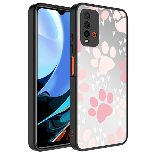 Xiaomi Redmi Note 9 4G Kılıf Aynalı Desenli Kamera Korumalı Parlak Zore Mirror Kapak Pati
