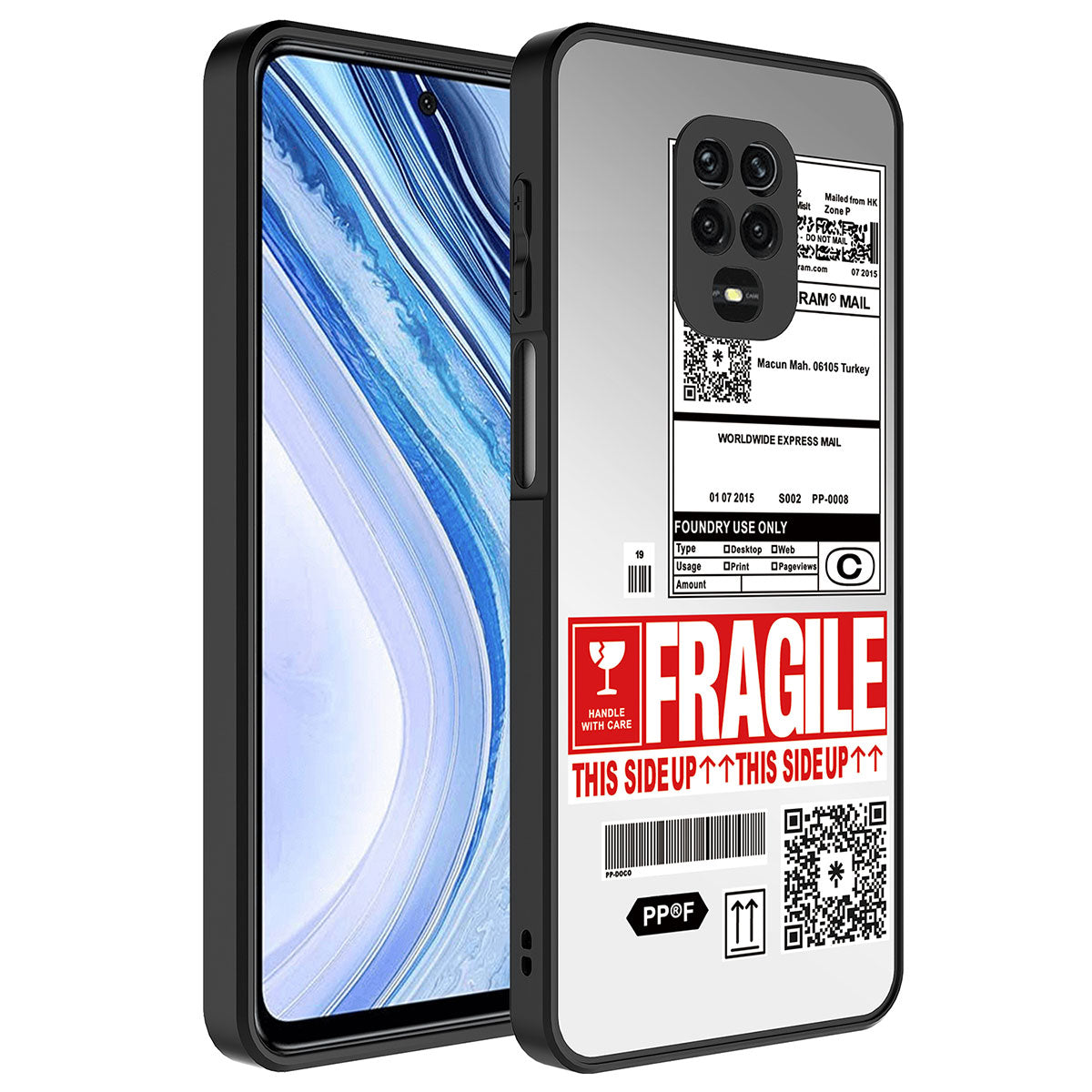 Xiaomi Redmi Note 9 Pro Kılıf Aynalı Desenli Kamera Korumalı Parlak Zore Mirror Kapak Yazı