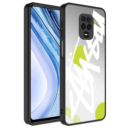 Xiaomi Redmi Note 9 Pro Kılıf Aynalı Desenli Kamera Korumalı Parlak Zore Mirror Kapak Yazı