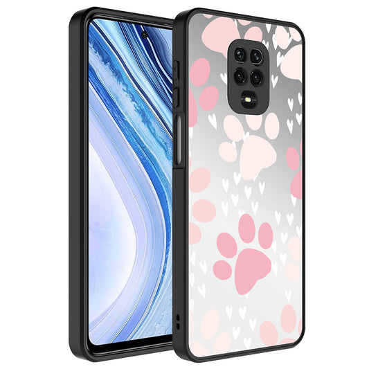 Xiaomi Redmi Note 9 Pro Kılıf Aynalı Desenli Kamera Korumalı Parlak Zore Mirror Kapak Pati