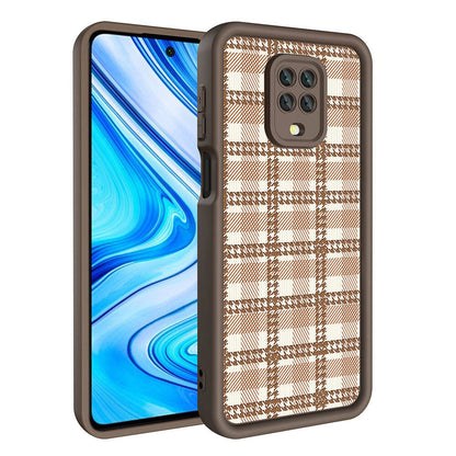Xiaomi Redmi Note 9S Kılıf Kamera Korumalı Baskılı Arka Yüzey Zore Klas Kapak Açık Kahve