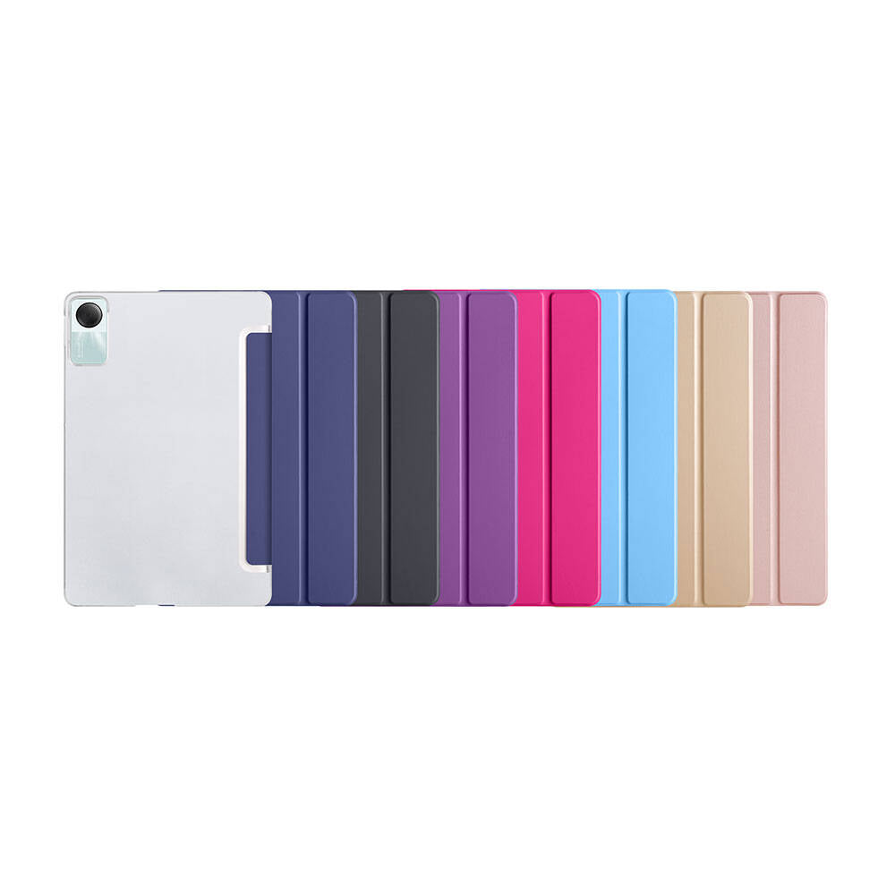 Xiaomi Redmi Pad SE 11" Zore Smart Cover Standlı 1-1 Kılıf Kırmızı