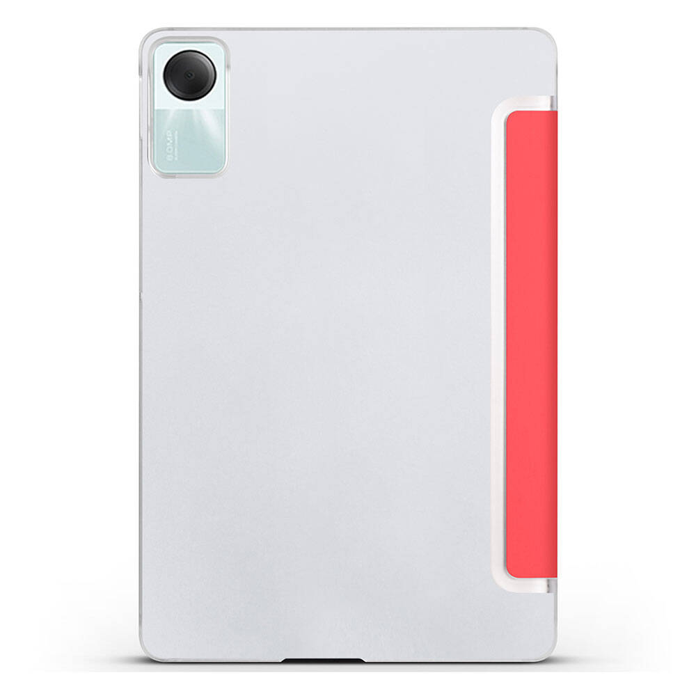 Xiaomi Redmi Pad SE 11" Zore Smart Cover Standlı 1-1 Kılıf Kırmızı