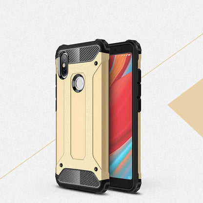 Xiaomi Redmi S2 Kılıf Zore Crash Silikon Kapak Gold