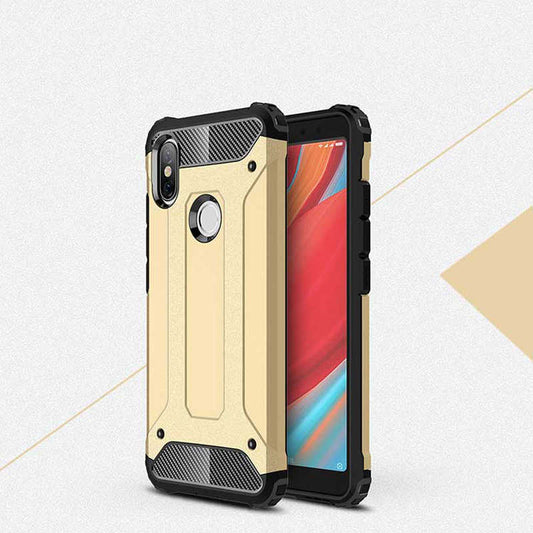 Xiaomi Redmi S2 Kılıf Zore Crash Silikon Kapak Gold