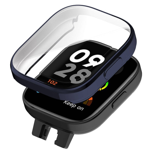 Xiaomi Redmi Watch 3 360 Derece Korumalı Kasa ve Ekran Koruyucu Zore Watch Gard 30 Lacivert