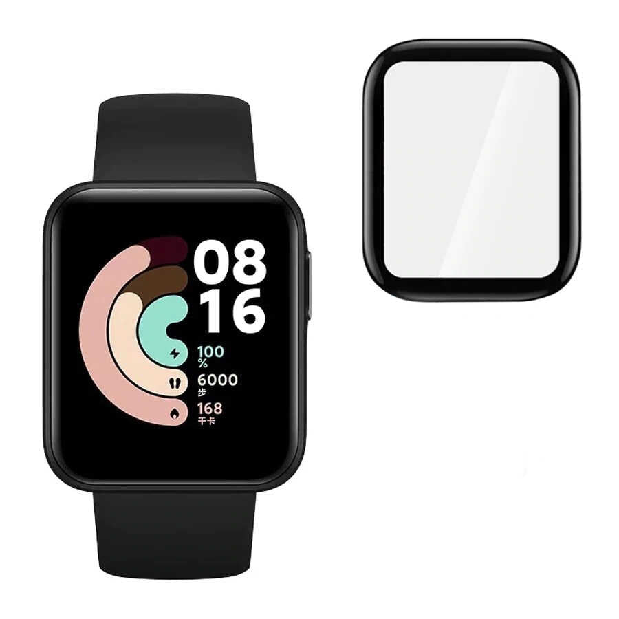 Xiaomi Redmi Watch 3 Active Zore PMMA Pet Saat Ekran Koruyucu Siyah