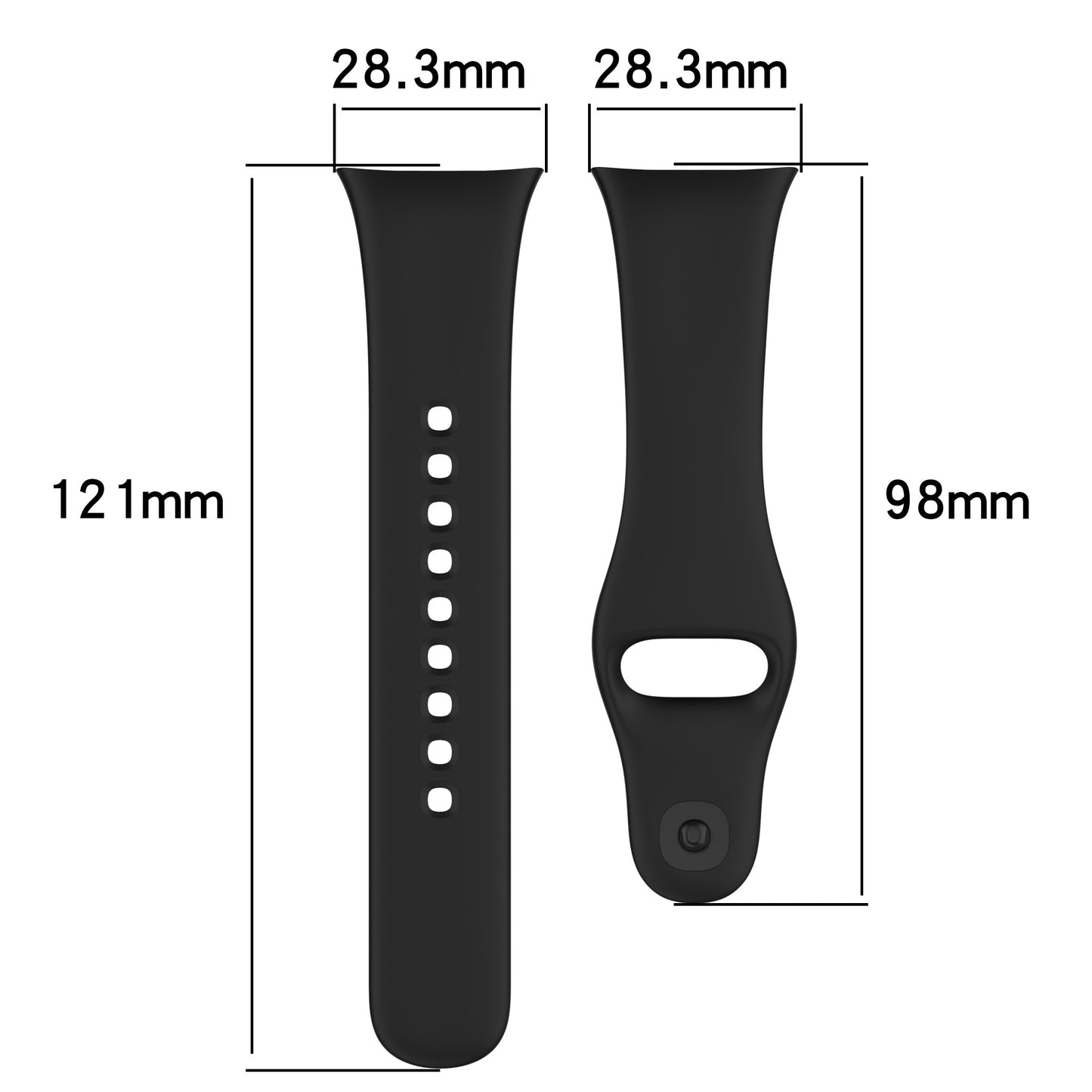 Xiaomi Redmi Watch 3 Zore KRD-81 Silikon Kordon Siyah