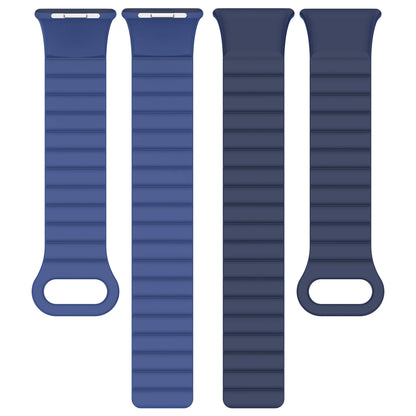 Xiaomi Redmi Watch 4 Silikon Kordon Zore KRD-105 Strap Kayış Pembe-Mavi